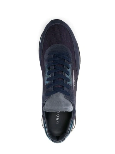 Shop Ghoud Panelled Low-top Sneakers In Blue