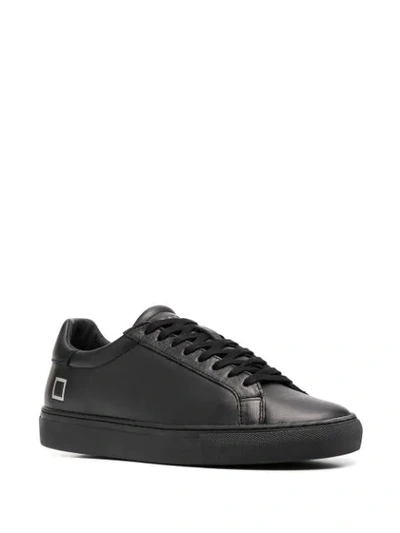 Shop Date Hill Leather Low-top Sneakers In Black