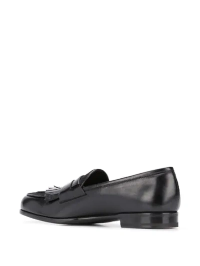 Shop Lidfort Softy Tassel Loafers In Black
