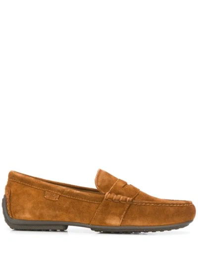 Shop Polo Ralph Lauren Reynold Driving Loafers In Neutrals