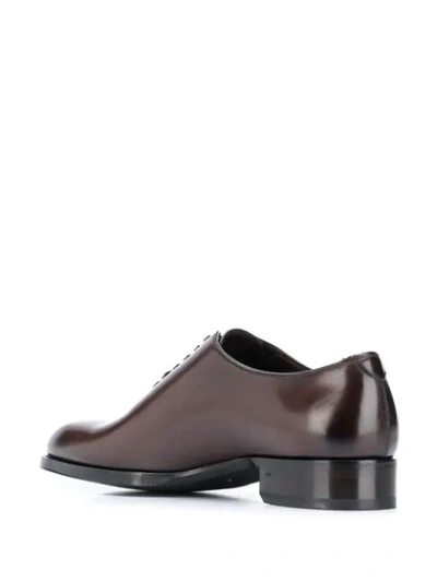 Shop Tom Ford Classic Oxford Shoes In Brown