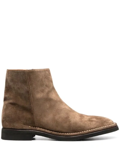 Shop Alberto Fasciani Ankle Boots In Neutrals