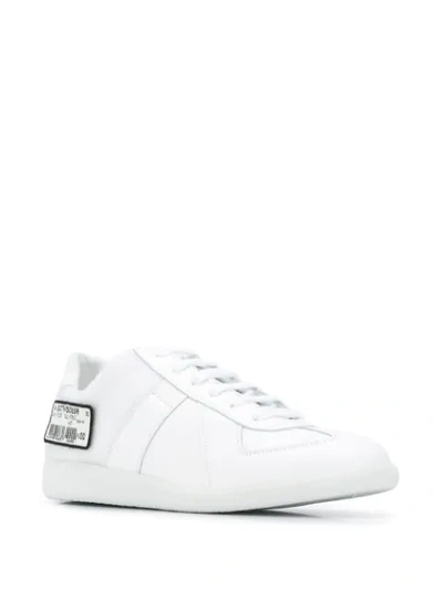 Shop Maison Margiela Removable-barcode Low-top Sneakers In White