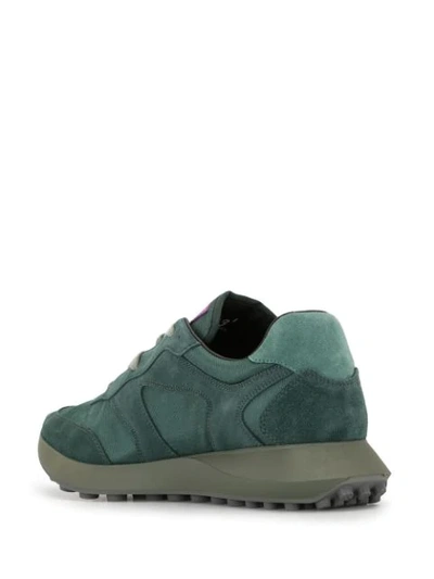 Shop Off-white Arrows Suede Sneakers In Green