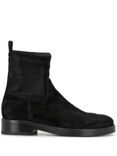 Shop Ann Demeulemeester Suede Ankle Boots In Black