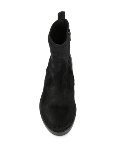 Shop Ann Demeulemeester Suede Ankle Boots In Black