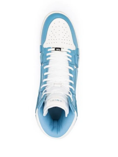 Shop Amiri Skeleton-patch High-top Sneakers In White