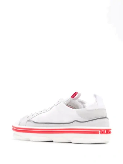Shop Gcds Low Top Logo Sneakers In White