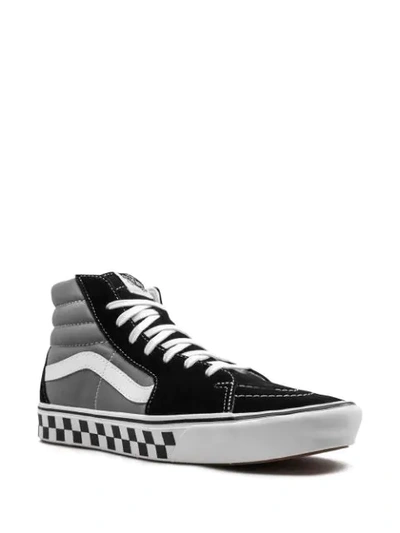 Shop Vans Comfycush Sk8-hi Sneakers In Black
