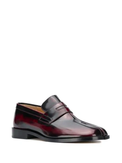 Shop Maison Margiela Tabi Loafers In Red