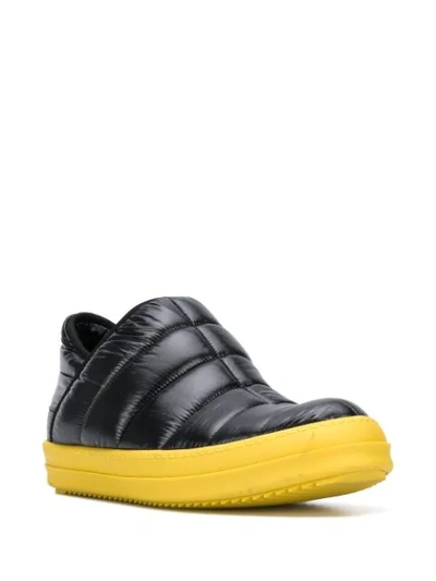 Shop Rick Owens Drkshdw Quilted Colour-block Sneakers In Black