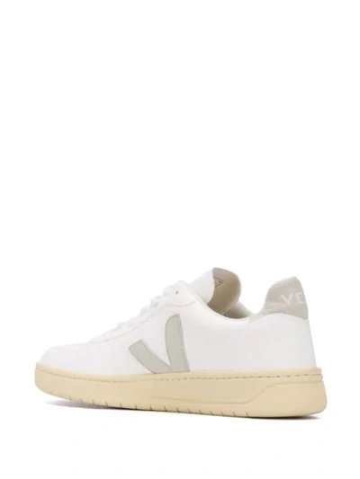 Shop Veja V-10 Low-top Sneakers In White