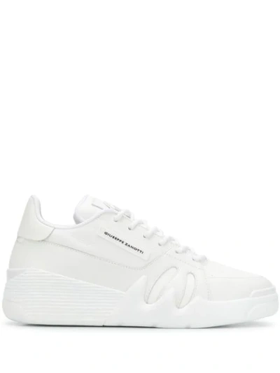 Shop Giuseppe Zanotti Talon Low-top Sneakers In White