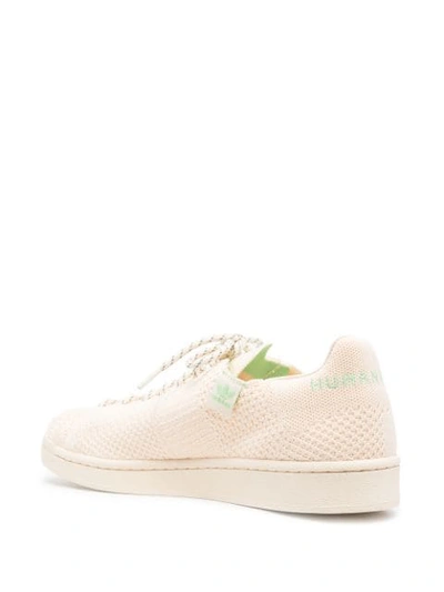 Shop Adidas Originals By Pharrell Williams X Pharrell Williams Superstar Primeknit Lace-up Sneakers In Neutrals