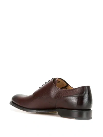 Shop Bally Derby Lace-up Shoes In Brown