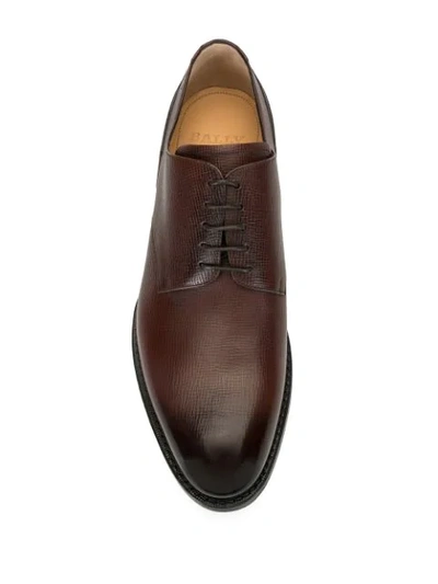 Shop Bally Derby Lace-up Shoes In Brown