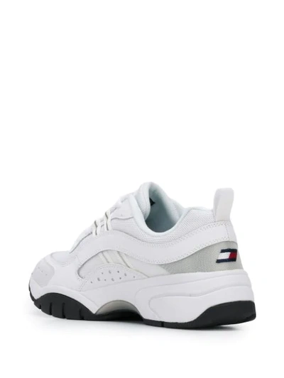 Shop Tommy Jeans Logo Trainers In White