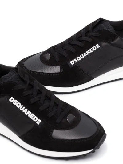 Shop Dsquared2 New Runner Hiking Sneakers In Black