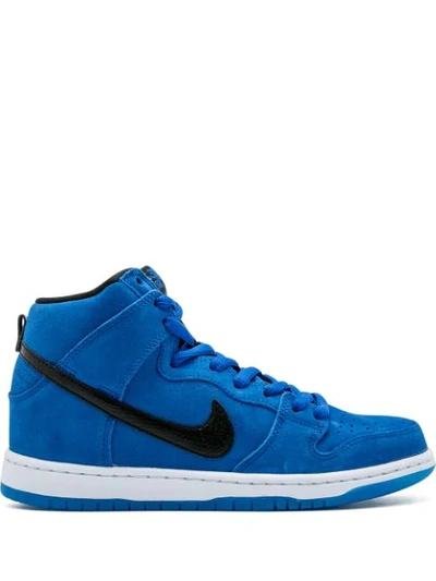 Shop Nike Dunk High Pro Sb Sneakers In Blue