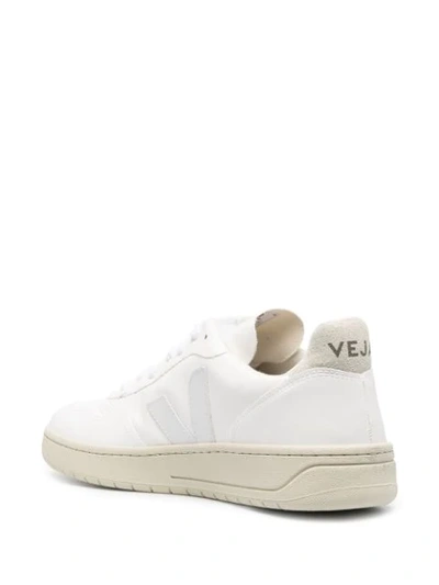 Shop Veja V-12 Low-top Sneakers In White