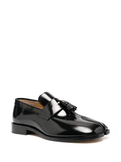 Shop Maison Margiela Tabi Slip-on Loafers In Black