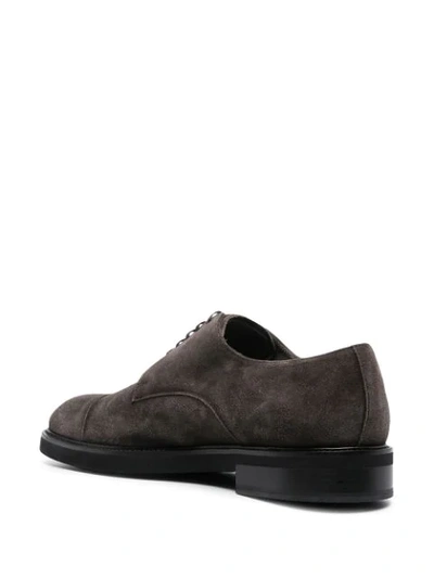 Shop Sergio Rossi Elegance Derby Shoes In Grey