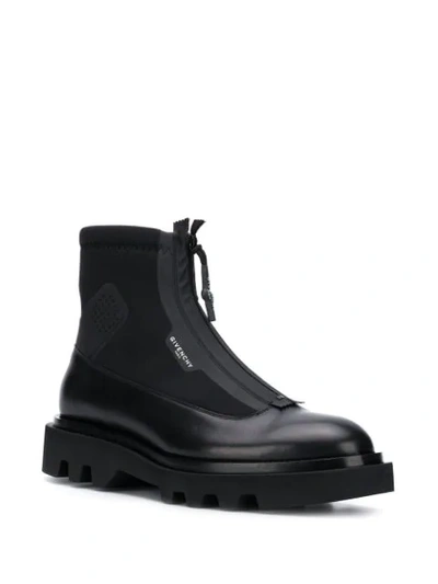 Shop Givenchy Combat Ankle Boots In Black