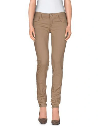 Shop Dondup Casual Pants In Beige