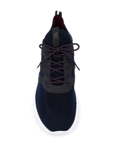 Shop Hogan Active One Knit Sneakers In Blue