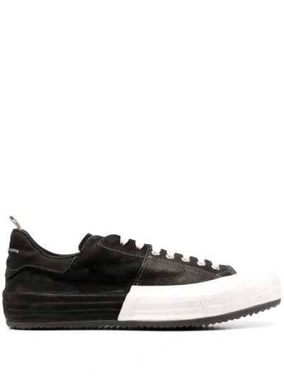 Shop Officine Creative Colour Block Low Sneakers In Black