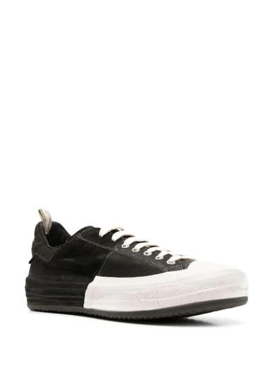 Shop Officine Creative Colour Block Low Sneakers In Black