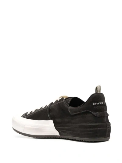 Shop Officine Creative Colour Block Low Sneakers In Black