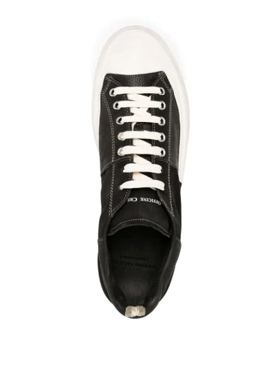 Shop Officine Creative Colour Block Low Sneakers In Black