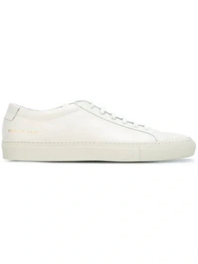 Shop Common Projects Lace-up Sneakers In White