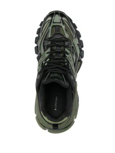 Shop Balenciaga Track 2 Sneakers In Green