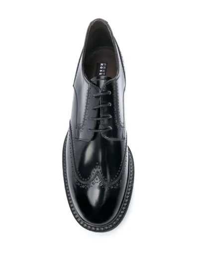 Shop Fratelli Rossetti Brogue Detail Lace-up Shoes In Black