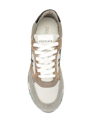 Shop Premiata Zaczac 4973 Low-top Sneakers In Grey