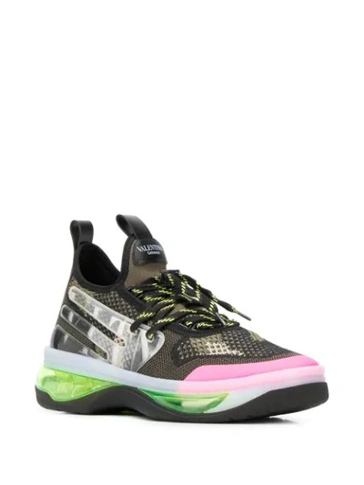 Shop Valentino Vltn Cloud Low-top Sneakers In Green