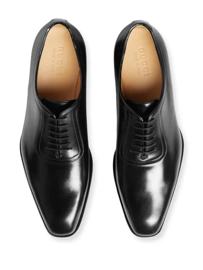 Shop Gucci Lace-up Oxford Shoes In Black