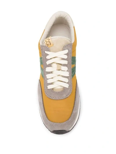 Shop Visvim Attica Low Top Sneakers In Yellow