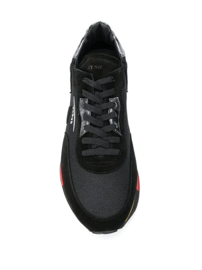 Shop Ghoud Panelled Low-top Sneakers In Black