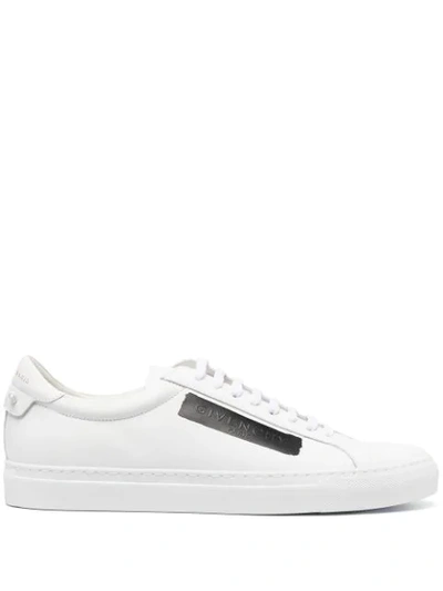 Shop Givenchy Logo-patch Lace-up Sneakers In White