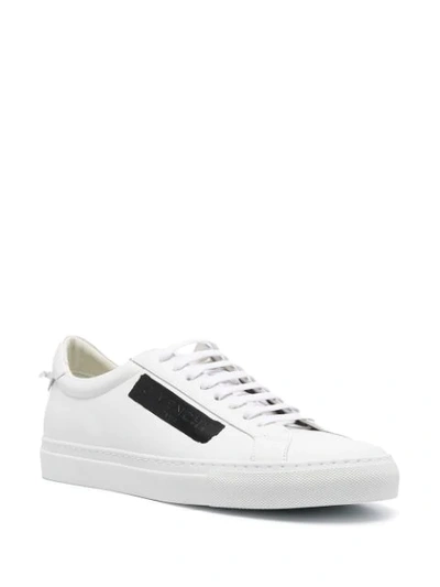 Shop Givenchy Logo-patch Lace-up Sneakers In White