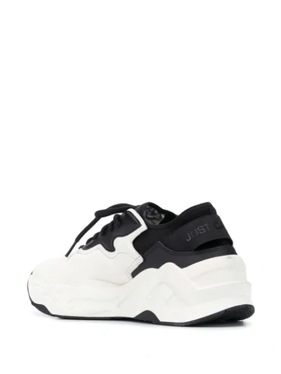 Shop Just Cavalli Lace-up Low-top Sneakers In White