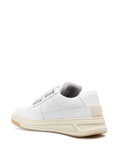 Shop Acne Studios Touch-strap Sneakers In White