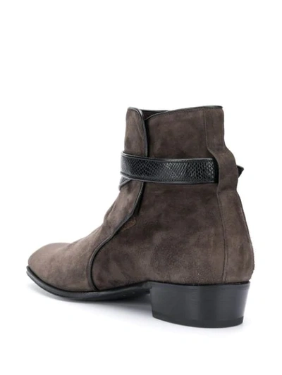 Shop Lidfort Side Buckle Boots In Grey