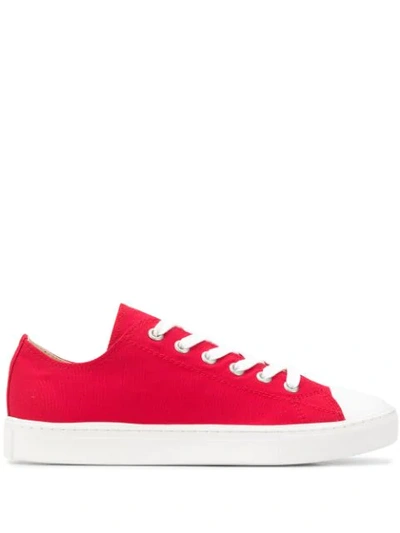 Shop Junya Watanabe Low-top Sneakers In Red