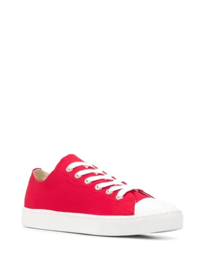 Shop Junya Watanabe Low-top Sneakers In Red