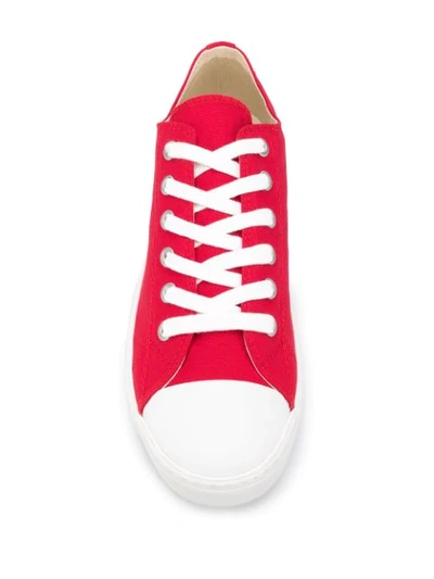 Shop Junya Watanabe Low-top Sneakers In Red