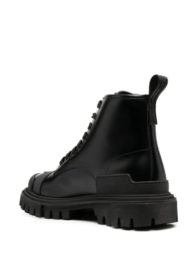 Shop Dolce & Gabbana Chunky Trekking Boots In Black